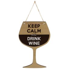 Акция!Табличка декор. Keep Calm and drink Wine ИТ-037 Волшебная страна