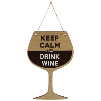 Акция!Табличка декор. Keep Calm and drink Wine ИТ-037 Волшебная страна