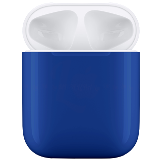 Чехол AirPods глянцевый синий