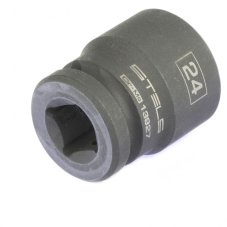 Головка ударная шестигранная, 24 мм, 1/2", CrMo// Stels