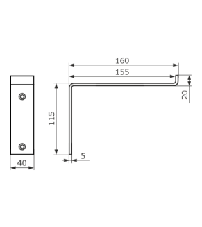 Кронштейн LOFT 150 мод.1 черный