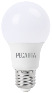 Лампа светодиодная LL-R-A60-9W-230-4K-E27 (груша, 9Вт, нейтр., Е27) Ресанта 76/1/14
