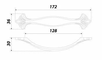 Ручка RS453MBSN/128 матовый атласный никель