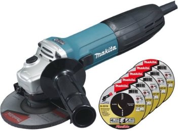 Углошлифмашина MAKITA GA5030Х5 + набор кругов 720Вт 125мм 11000об/мин