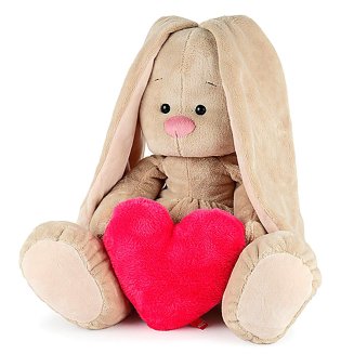 Мягкая игрушка \"Зайка Ми\" с сердцем, большой 34 см SidL-009 1090475