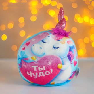 Мягкая игрушка День Святого Валентина, единорожка 4805814