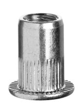 Резьбовые заклепки Nut-R, М6, стальные с насечками, уменьш бортик Kraftool