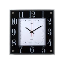 Часы настенные квадрат 35х35см, корпус черный \"Классика\" \"21 Bek\"