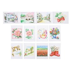 Канва с рисунком 20x15см, 12 дизайнов