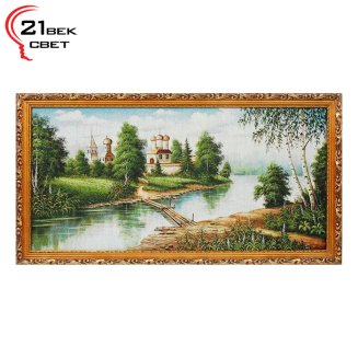 Картина из гобелена &quot;Дорога к церквушке&quot; (45х85) F306-40х80