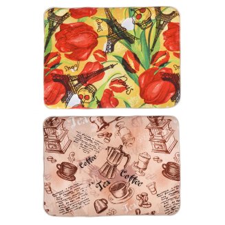 Коврик для сушки посуды микрофибра, 0,9см, 50x40см, 2 цвета VETTA