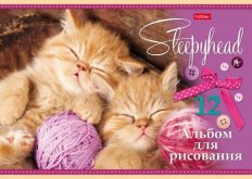 АЛЬБОМ для рисования 12л А4ф на скобе серия -Сони-Засони-