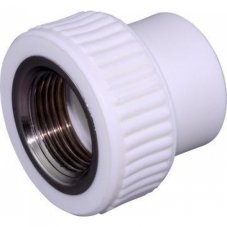 Муфта комб. PPRC ф 25ммх 3/4"ВР (25/100) белая