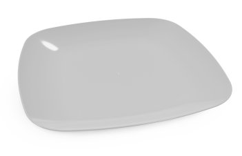 Тарелка &quot;Квадро&quot; плоская (серый)