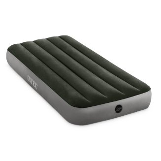 Акция!Кровать надувная DOWNY BED, (fiber-tech), встроенный ножной насос, 76x191x25см, ПВХ, 64760