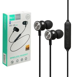 Наушники Bluetoooth BE-18 ISA черные (гарантия 2 недели)