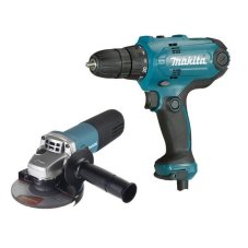 Набор: Углошлифмашина 9555HN + Дрель-шуруповерт DF0300 Makita