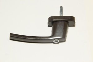 Ручка оконная с ключом коричневая WH008/B/ключ(2) RAL8019
