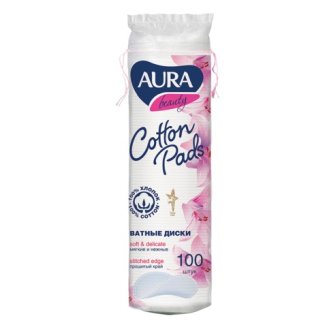 Диски ватные 100 шт AURA