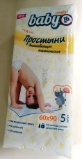 Простыни впит. 60*90см 5шт Comfort Baby