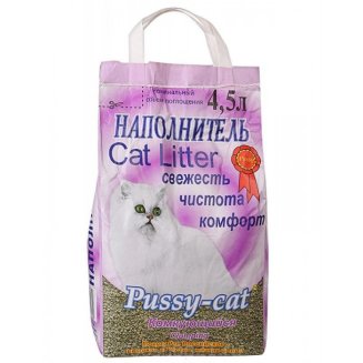 Наполнитель комкующийся 4,5л Пусси-кэт