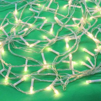Гирлянда эл. вьюн 14м, 180 LED, шампань, пост. свечение, ПВХ прозр., 220В, 50Гц СНОУ БУМ