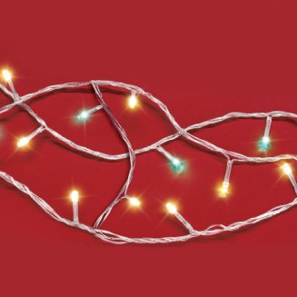 Гирлянда эл. вьюн 9м, 100LED, аква+шампань, пост. свечение, ПВХ прозрачный, 220В СНОУ БУМ
