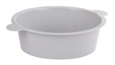 Миска для собак 3л круглая (серый)
