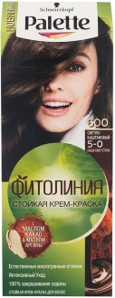 Краска для волос ПАЛЕТТ Фитолиния 600 светло-каштановый