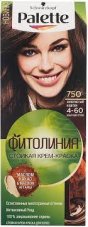 Краска для волос ПАЛЕТТ Фитолиния 750 золотистый каштан