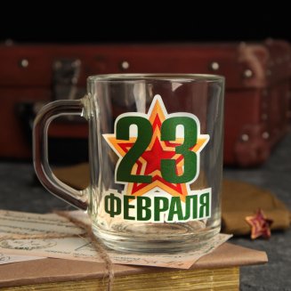 Кружка \&quot;23 Февраля\&quot; звезда, 200мл 5484496