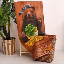 Полотенце "Банька парит" 60х146 см, 100% хлопок 160гр/м2 2588691