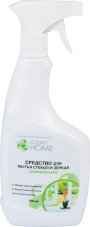 Уценка! Средство для мытья стекол и зеркал 500мл запасной блок CLEAN HOME