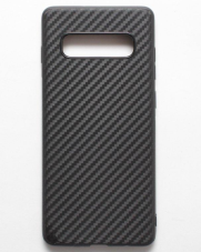 Чехол Samsung S10 Plus карбон TPU