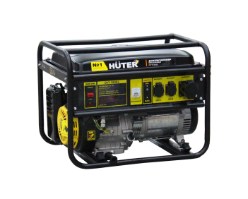 Генератор бензиновый Huter DY11000L 9кВт, 220В, 4-х такт, 25л ручной стартер