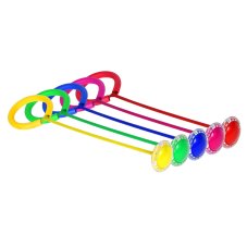 Нейроскакалка на ногу со светящимся роликом, PA,PP,PVC,PU,65x16x9см, 5 цветов SILAPRO