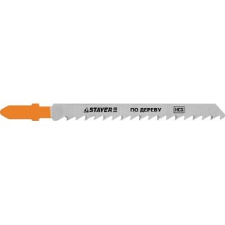 Полотна для э/лобзика по дер, ДСП, ДВП, HCS,4х75мм T101D 2шт, STAYER Professional