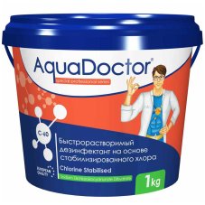 Дезинфектант для бассейна на основе хлора быстрого действия хлор-шок AquaDoctor C-60 1кг