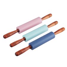 Скалка силиконовая 43х5см, 3 цвета, HS-RP003 VETTA