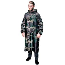 Дождевик-плащ "Камуфляж" XXXL, прорезиненный, полиэстер, 180 мкм INBLOOM