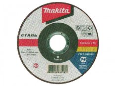 Диск отрезной 115х1,6х22,23 Makita Р-53017 сталь
