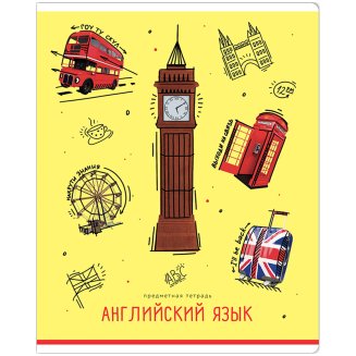 Тетрадь предметная 48л. Английский язык ArtSpace \"Зри в корень!\"