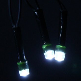 Гирлянда для дома 7,5м 80 ламп LED зелёный пров.,8 реж, IP-20, Белый