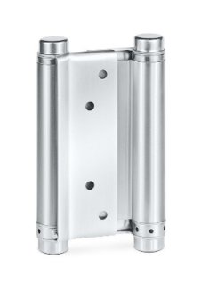 Петля пружинная двусторонняя DAH-127(Satin) Серебро (Никель) 1 шт
