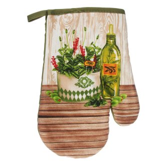 Прихватка-варежка, полиэстер, 27см PROVANCE Прованские травы