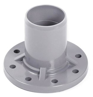 Переход ПВХ фланец-гладкий конец PN10 110/100