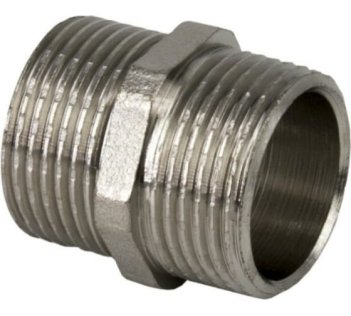 Ниппель 3/8&quot; нар/нар никель