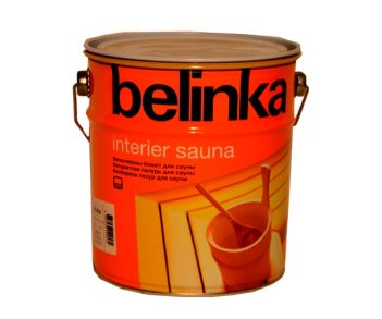 Покрытие лазурное для защ. древесины в саунах BELINKA INTERIER SAUNA 0.75л.