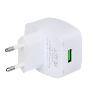 Сетевое зарядное BY устройство Экстрим, Быстрая зарядка QC3.0, 1xUSB, 3.4А, белый