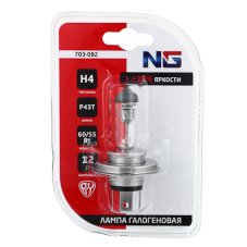 Лампа галогеновая H4, 12В 60/55Вт, P43T, 1шт/блистер (Original) NG
